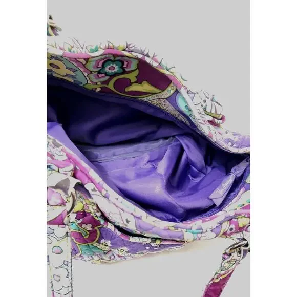 Vera Bradley retired quilted Mandy tote bag in a plum crazy paisley pattern. - Picture 14 of 16